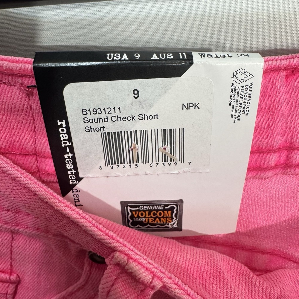 Volcom Women's Size 5 Sound Check Short Short Fit Raw Edge Cutoff Jean NWT - Picture 7 of 16